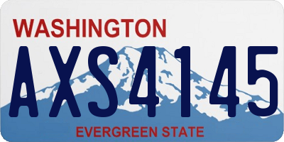 WA license plate AXS4145