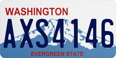 WA license plate AXS4146