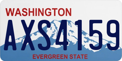 WA license plate AXS4159