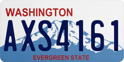 WA license plate AXS4161