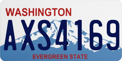 WA license plate AXS4169