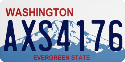 WA license plate AXS4176