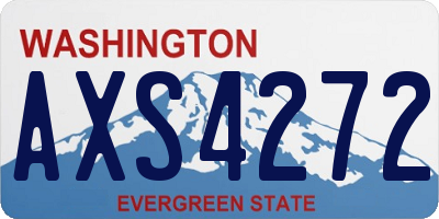 WA license plate AXS4272