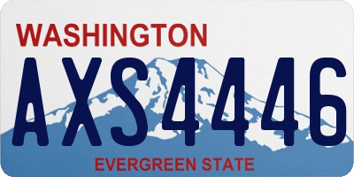 WA license plate AXS4446
