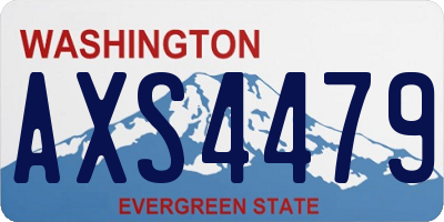 WA license plate AXS4479
