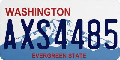WA license plate AXS4485