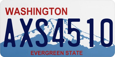 WA license plate AXS4510
