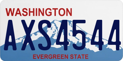 WA license plate AXS4544