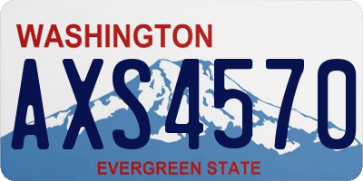 WA license plate AXS4570