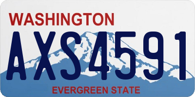 WA license plate AXS4591