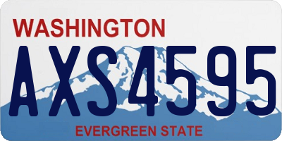 WA license plate AXS4595