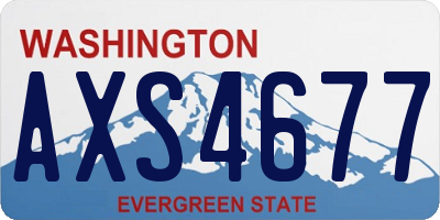 WA license plate AXS4677