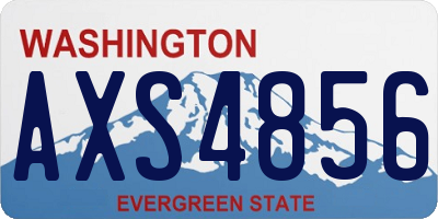 WA license plate AXS4856