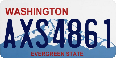 WA license plate AXS4861