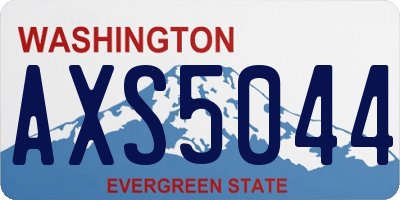 WA license plate AXS5044