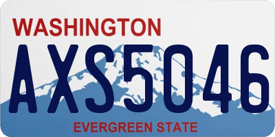 WA license plate AXS5046