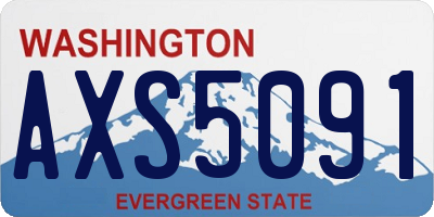 WA license plate AXS5091