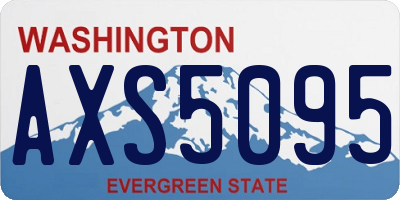 WA license plate AXS5095