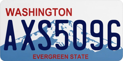 WA license plate AXS5096