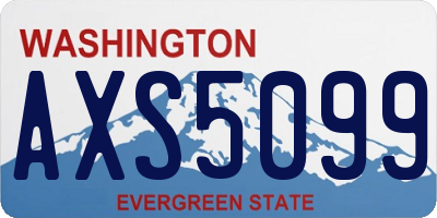 WA license plate AXS5099