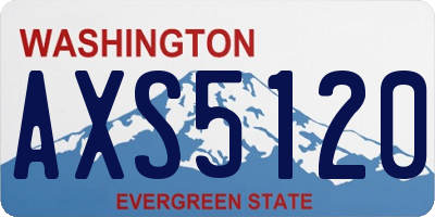 WA license plate AXS5120