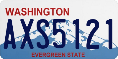 WA license plate AXS5121