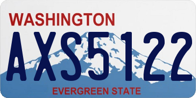 WA license plate AXS5122