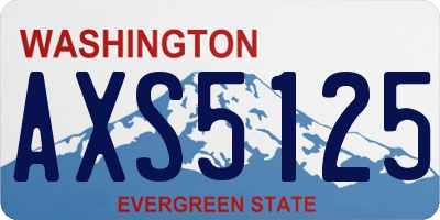 WA license plate AXS5125
