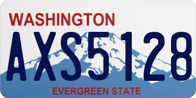 WA license plate AXS5128