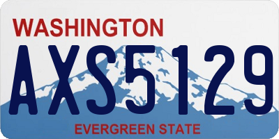 WA license plate AXS5129