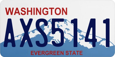WA license plate AXS5141