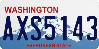 WA license plate AXS5143