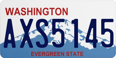 WA license plate AXS5145