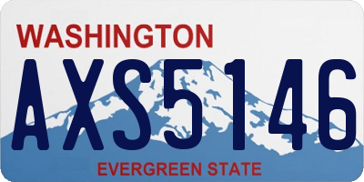 WA license plate AXS5146