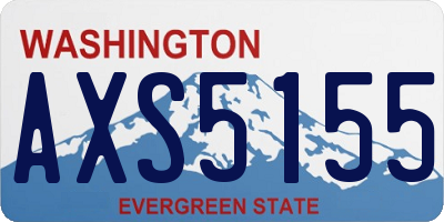 WA license plate AXS5155