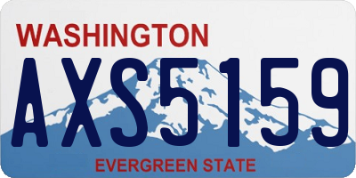 WA license plate AXS5159