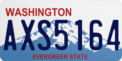 WA license plate AXS5164