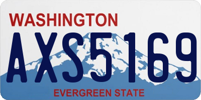 WA license plate AXS5169