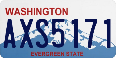 WA license plate AXS5171