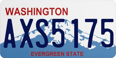 WA license plate AXS5175
