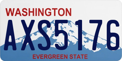 WA license plate AXS5176
