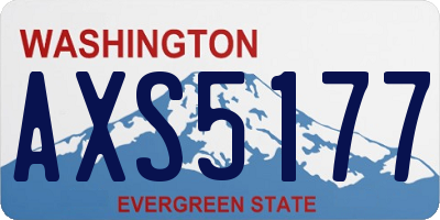 WA license plate AXS5177