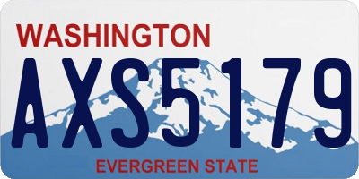 WA license plate AXS5179