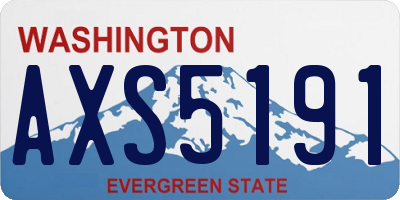 WA license plate AXS5191