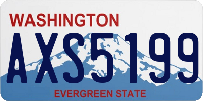 WA license plate AXS5199
