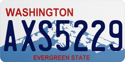 WA license plate AXS5229