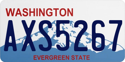 WA license plate AXS5267