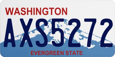 WA license plate AXS5272