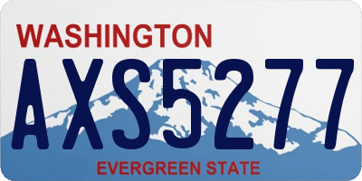 WA license plate AXS5277
