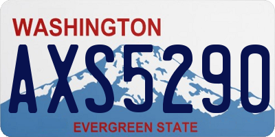 WA license plate AXS5290